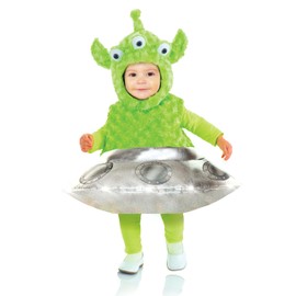 Toddler's Cute Light Up Alien UFO Costume - Out of this World Belly Babies