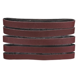 sourcing map 15pcs 2 x 48" Sanding Belts 3pcs Each of 80/120/150/240/400 Grit Aluminium Oxide Flush Joint Belt Sander Paper for Metal Woodworking Automotive Repair