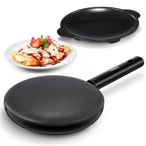 Reemix Electric Crepe Maker, 8 Inch Portable Crepe Maker Machine