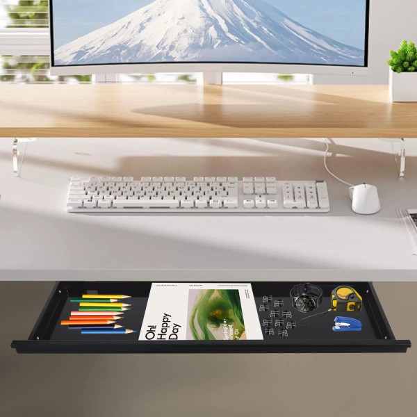 OCASAMI Slide Out Under Desk Keyboard Tray Pull Out Keyboard