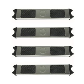 Aqua Select Replacement Stainless Steel Pool Ladder Steps with Non-Slip Grip Pads | Pack of 4 | Fits 1.90" OD Ladders for Above Ground or Inground Swimming Pools | 250 Pound Capacity
