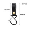 TYFYH Leather S Hooks 8 Pieces S Hooks with Leather