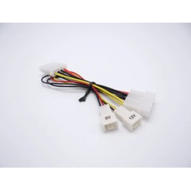 akust 3 pack- 4-Pin Power Splitter to 4-Pin and Dual 3-Pin Fan Cable – 5V, 12V