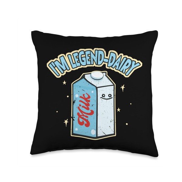 I'm Legend-Dairy Funny Milk Lactose Kawaii Throw Pillow