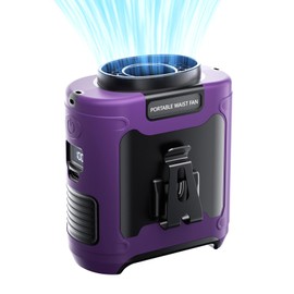 Waist Fan With Flashlight,Personal Fan Portable USB Rechargeable Waist Clip Fan Working Fan Hand Free 10000mAh, 36hours Wearable Cooler Fan