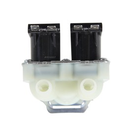 XHSESA Double-head Inlet Valve FPS-180A 1 in 2 out Solenoid Valve Replacement for LG/Midea/Little Swan/Haier Cylinder Washing Machine