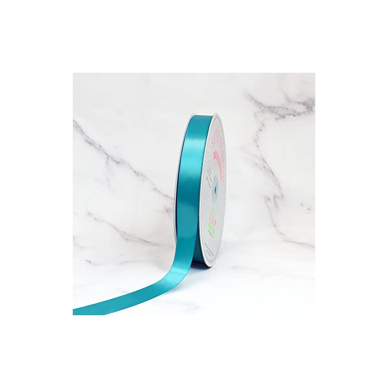 Creative Ideas PSF0708-316 Cinta de satén sólido, 7/8"/100 yardas, turquesa