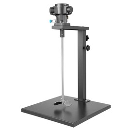 PSUFURV 5 Gallon Pneumatic Paint Mixer Machine, 1/4HP Automatic Paint Shaker Machine with Bracket Stainless Steel Clip Paints Air Agitator for Mixing Mud Cement Mortar Paint