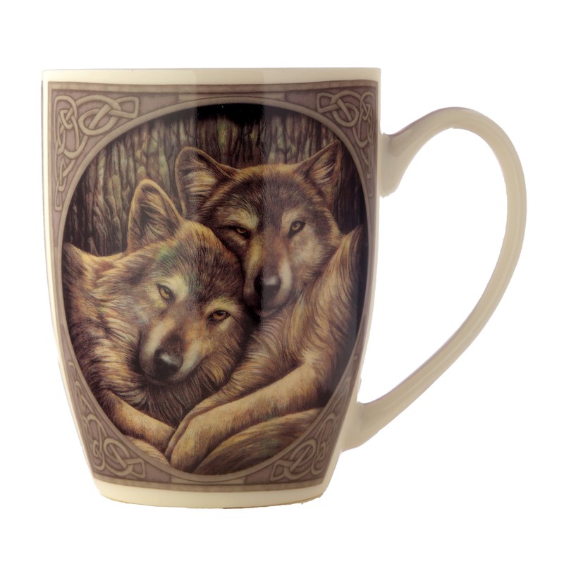 Puckator Lisa Parker Wolf Tasse aus Porzellan