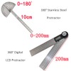 Digital Protractor, 180°/360° Digital Protractor 2 in 1 Protractor, Angle