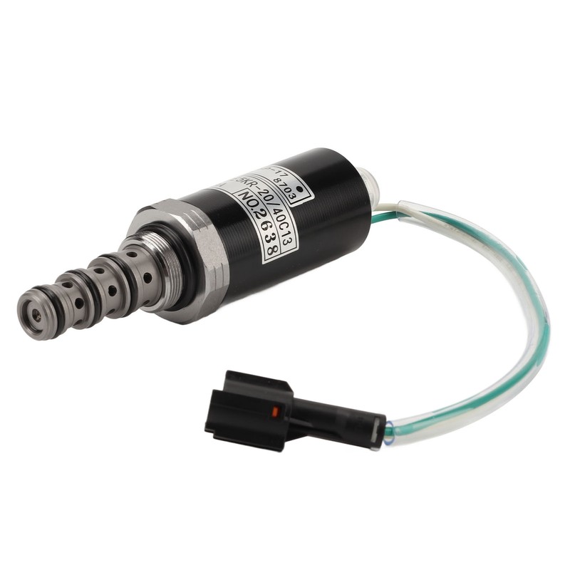 Alloy Steel Excavator Hydraulic Pump Solenoid Valve KDRDE5KR‑20/40C13‑203A for KOBELCO