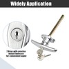 X AUTOHAUX 1 Set Garage Door T-Handle Lock Kit Shed