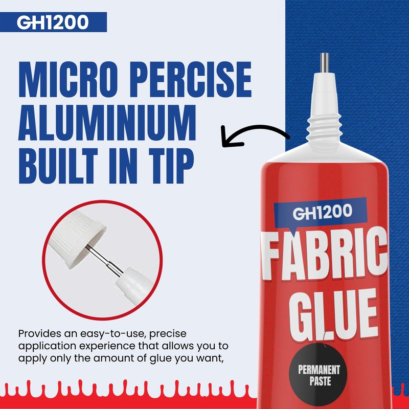 60 ML Fabric Glue Permanent Craft Liquid Stitch Fabric Glue