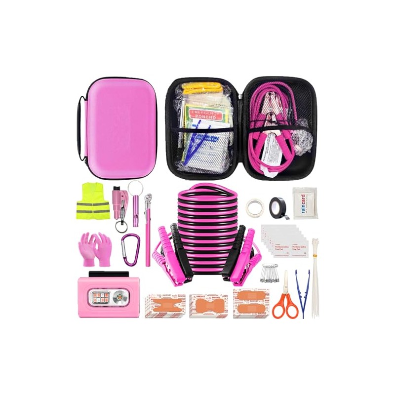 AUTODECO Car Roadside Emergency Kit, Car Safety Kit for Men