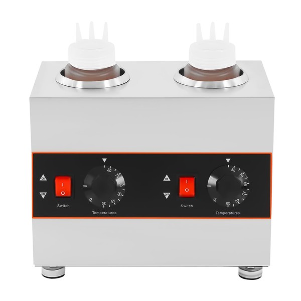 CRYBY 320W Electric Sauce Warmer, Chocolate Sauce Warmer Cheese Sauce