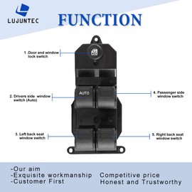 Power Window Switch Power Window Master Switch Power Window Control Switch 35750S5AA02ZA Fits For 2001-2005 For Honda Civic2002-2006 For Honda CRV