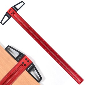 TYDEEY 12, 24, 31, 39 in Ultra-Precision Woodworking Scriber T-Square Ruler 24 in Measuring and Layout Tool, T Type Wood Aluminum Square Rulers for Architect and Carpenter Work