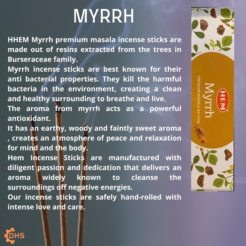 HEM Premium MasalaEnchanted Woods Series Incense Sticks pack of 6