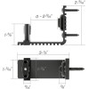 CCJH Upgraded Adjustable Floor Guide Suitable for Sliding Barn Doors,Black