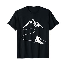Sciatore Montagne Regalo Salto Sci Alpinismo Sci Sciatore Maglietta