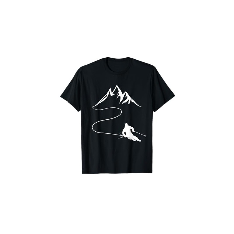 Sciatore Montagne Regalo Salto Sci Alpinismo Sci Sciatore Maglietta