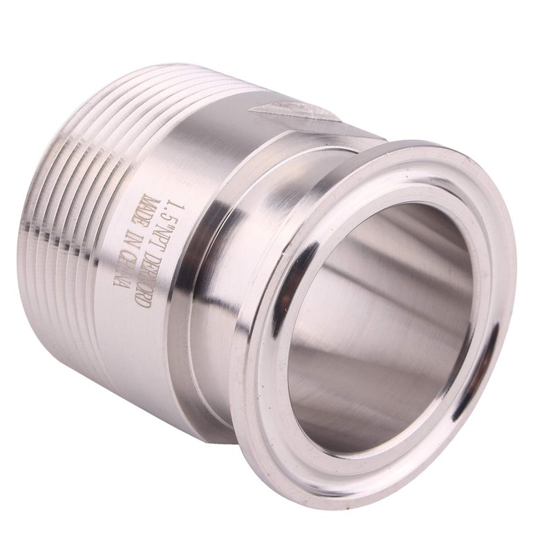 DERNORD 1.5''Tri clamp Adapter to 1.5 inch MNPT Thread Ferrule