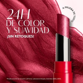 ésika - Labial COLORFIX 24H Metallic Lava Effect de Larga Duración 2g - Granate Metallic
