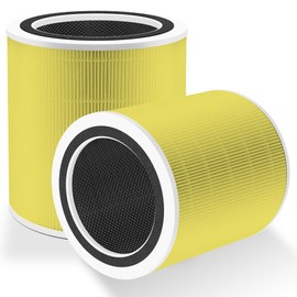 Core 400S Pet Care Replacement Filter for LEVOIT Core 400S Smart WiFi Air Purifier, Funmit 3-in-1 H13 True HEPA Replacement Filter, Part # Core 400S-RF-PA (LRF-C401-YUS), Yellow, 2 Pack
