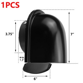 Antrader 4 inch Exhaust Air Vent Cover Louvered Vent Cover 306 Stainless Steel Dryer Vent Cover Outside Exhaust Cap with Fine Mesh Screen for Flats, Apartment, Garage,1Pcs