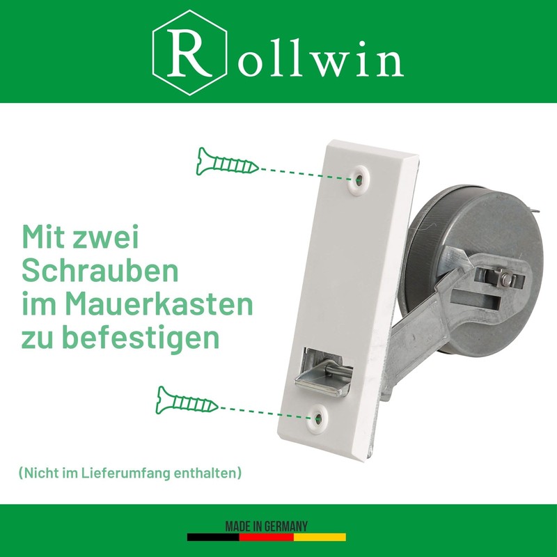 Rollwin Roller Shutter Belt Winder Flush-Mounted 105 mm Hole Spacing