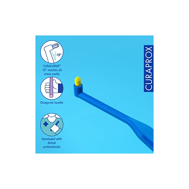Cepillo Dientes Individual Curaprox 1006 Limpieza Específica Línea Encías Aparatos