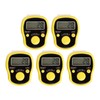 5PCS Finger Counter Adjustable Reset Button 5 Digit Number Hand