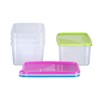 MiraHome Freezer Containers 4 x 2.75 L Rectangular Colourful -