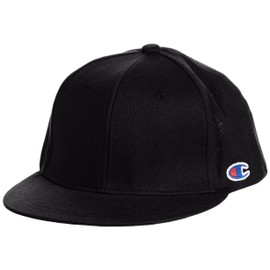 Champion 581-001A Straight Cap - blk/blk