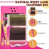 Lash Extension Kit 300PCS Eyelash Clusters 40D 50D DIY Eyelash