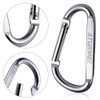 3" Aluminum D Ring Carabiners Clip D Shape Spring Loaded