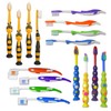 16 Children's Toothbrushes ~ Bulk Packs Children's Hand Brushes (Mixed)