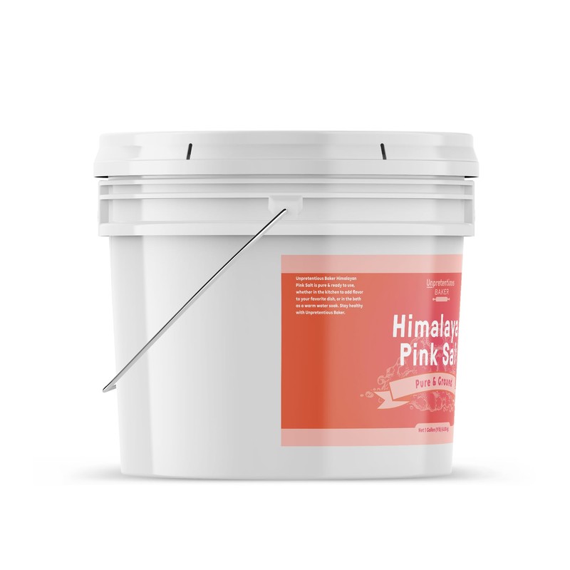 Unpretentious Himalayan Pink Salt, 1 Gallon, Pure Ground Salt, Medium