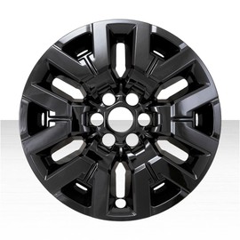 Set of 4 17" 6 Y Spoke Snap-On Wheel Skins for Nissan Frontier SV 2022-2025 - Gloss Black