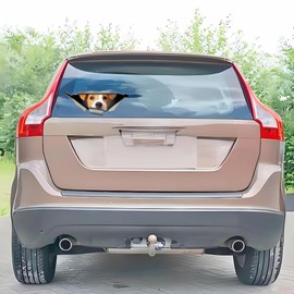 Car Sticker 25 cm (9.8 Inch) Jack Russell Terrier Sticker Funny Jack Russell Terrier Car Sticker Pet Dog Waterproof Sticker 3D Torn Metal Sticker Bumper Funny Decor