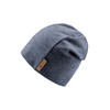 Sterntaler Beanie Hat in Melange Look with Subtle Stripes -