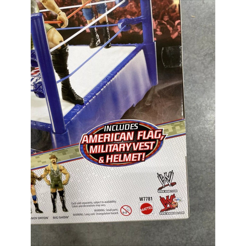 Mattel WWE Tribute To The Troops Ring Spring Loaded Wrestling