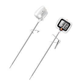 Candy Thermometer for Candy Making with Pot Clip,Best Instant Read Thermometer Digital for Cooking, Baking, Candy and Cheese Making – 10 Inch Probe, Large Rotating LCD Display, Essential Baking Tool