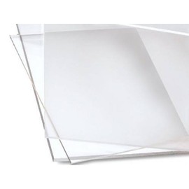 Acrylic Sheet - 24" x 24" - Clear - 4.5mm Thick - Used in DIY Projects, Skylight, Windows, Aquariums, Wall Shelf, Retail Fixture, Museum Case, Risers, Home Improvement - Lightweight & Thermoformable