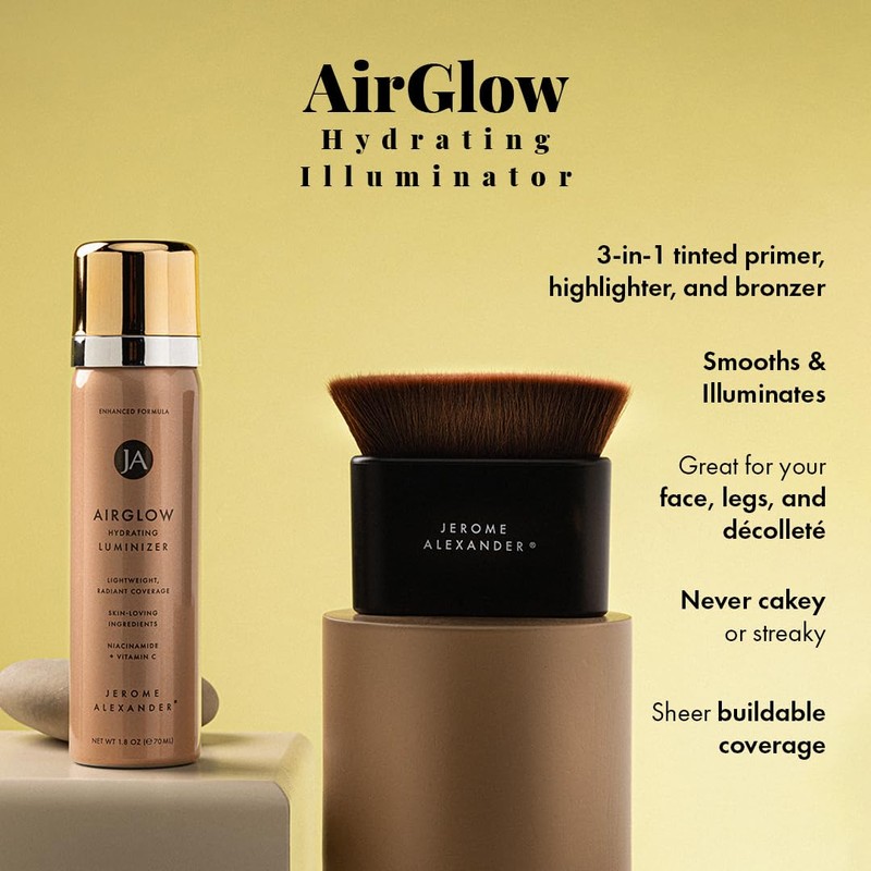 Jerome Alexander MagicMinerals AirGlow Tinted Highlighting Night Mist, Illuminating Airbrush