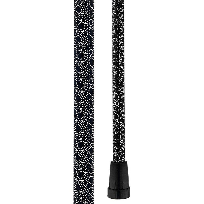 Midnight Rain Adjustable Designer Derby Walking Cane with Engraved Collar