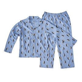 Little Label - Children's Pyjamas Boys - Two Piece Sizes 92 to 164 cm - Organic Cotton, Blue Penguin