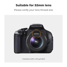 K&F Concept 52mm Tulip Flower Lens Hood for Nikon D3300 D3200 D3100 D5500 D5300 D5200 D5100 DSLR Cameras with AF-S 800mm f/5.6E FL ED VR, AF-S 300mm f/2.8G ED VR II, AF-S 200-400mm f/4G ED VR II Lens