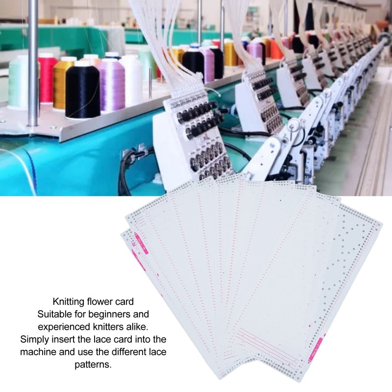 10pcs Knitting Machine Punch Card for Silver Reed Knitting Machine