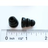 6 Large (L) Black Triple Flange Replacement Eartips Earbuds Ear